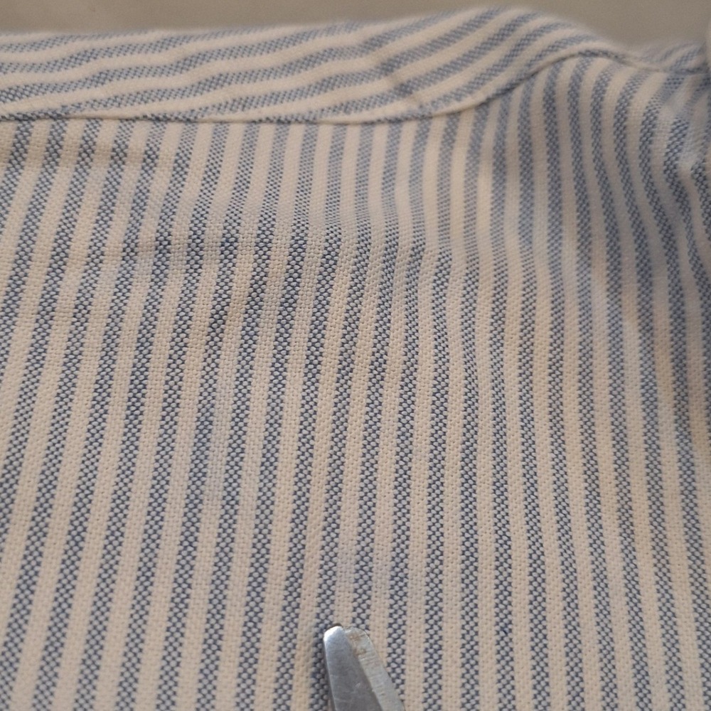 New Polo Ralph Lauren Buttondown Shirt Sz XL Blue White Striped Oxford Classic - Picture 6 of 8